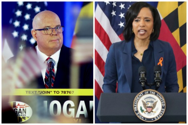 Hogan praises ‘partisan machine’ Democratic opponent in new satire site