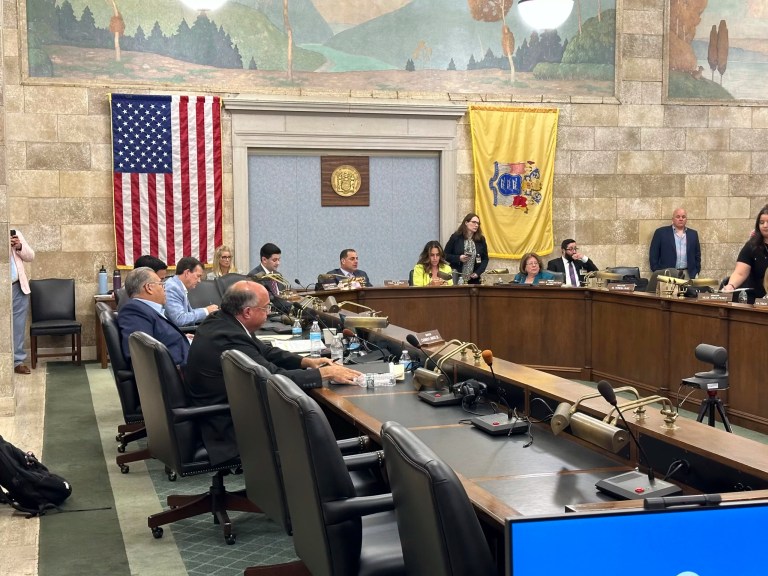 New Jersey Republicans say Democrats are trying to push through budget without giving them time to read it New Jersey Republicans say Democrats are trying to push through budget without giving them time to read it