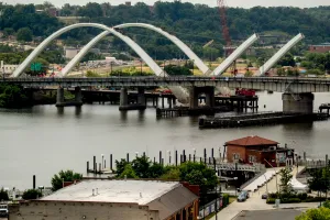 Protester who has been on Frederick Douglass bridge for four days to come down ‘soon’