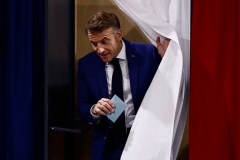 France’s right-wing leads first round of parliamentary elections, projections show