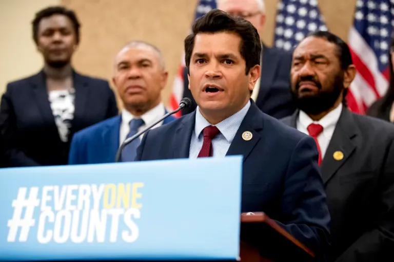 Rep. Jimmy Gomez, D-Calif., speaks at a news conference on Capitol Hill in Washington, on May 8, 2018. (AP Photo/Andrew Harnik, File)