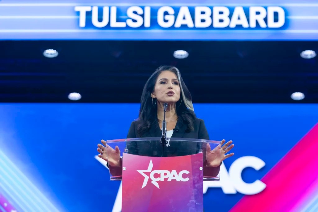 Tulsi Gabbard warns voters Kamala Harris will endanger peace as president thumbnail