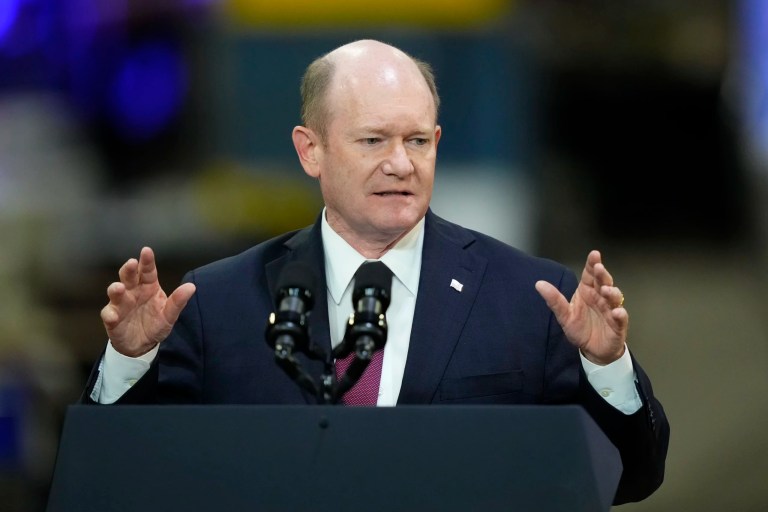 Chris Coons cries as he praises Biden’s ‘brave’ decision to bow out of 2024 race