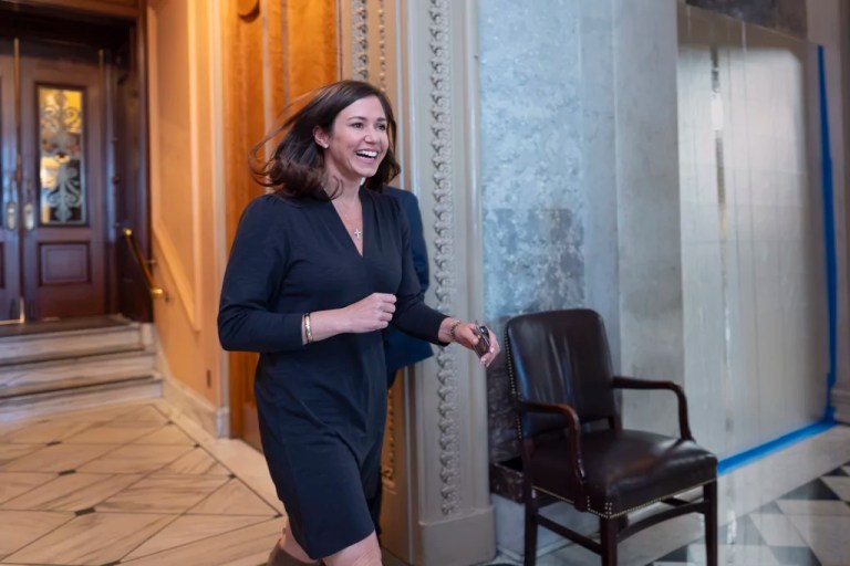 Britt dismisses protester claims she’s funded by ‘Big Oil’: ‘Look at how dishonest that was’