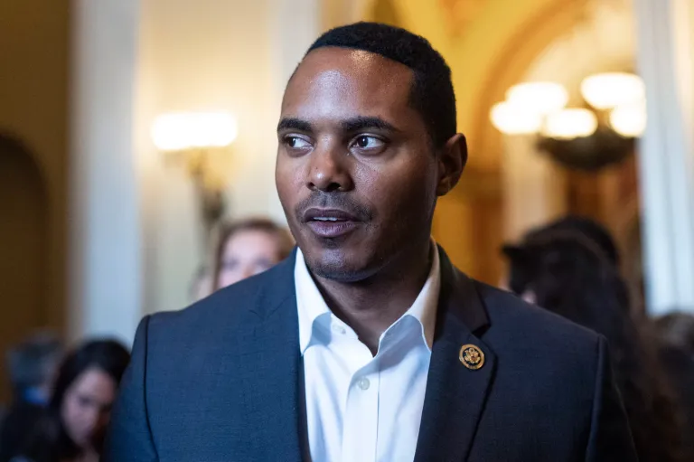 Rep. Ritchie Torres stands inside the U.S. Capitol