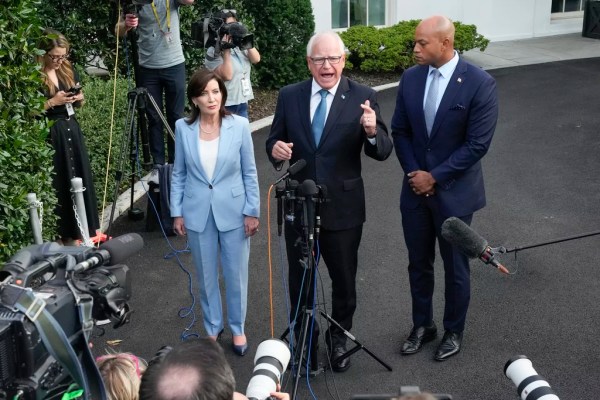 Democratic governors affirm support for Biden after ‘candid’ conversation