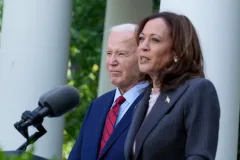 Kamala Harris intends to ‘earn and win’ Democratic nomination in first comments after Biden withdrawal