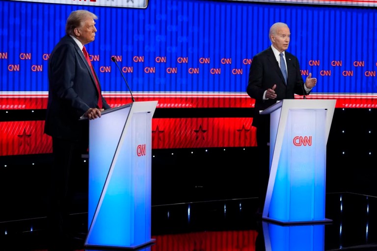 Trump throws down challenge for ‘no holds barred’ debate with Biden