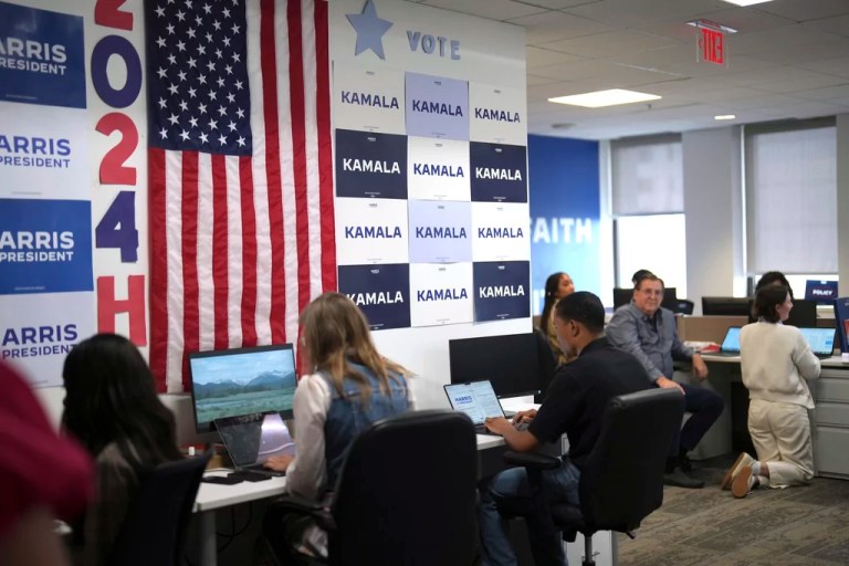 Harris team telegraphs three moves it is making to win ‘hard-fought’ contest with Trump