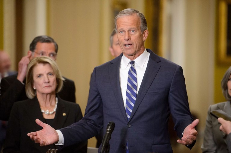 Senate Republican whip advises Trump to campaign against Harris’s policies over race