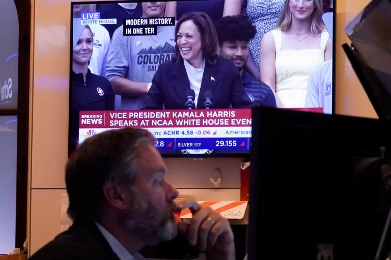 Democrats see fundraising bonanza after Harris takes over for Biden