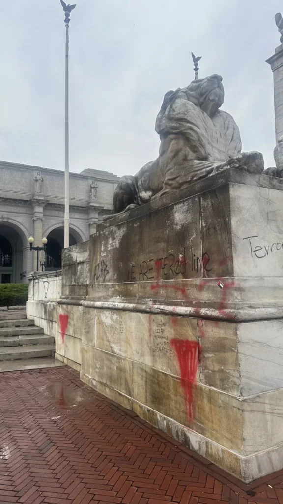 National Italian
American Foundation condemns vandalism of Columbus statue