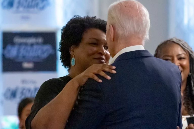 Stacey Abrams returns to Georgia to back Kamala Harris