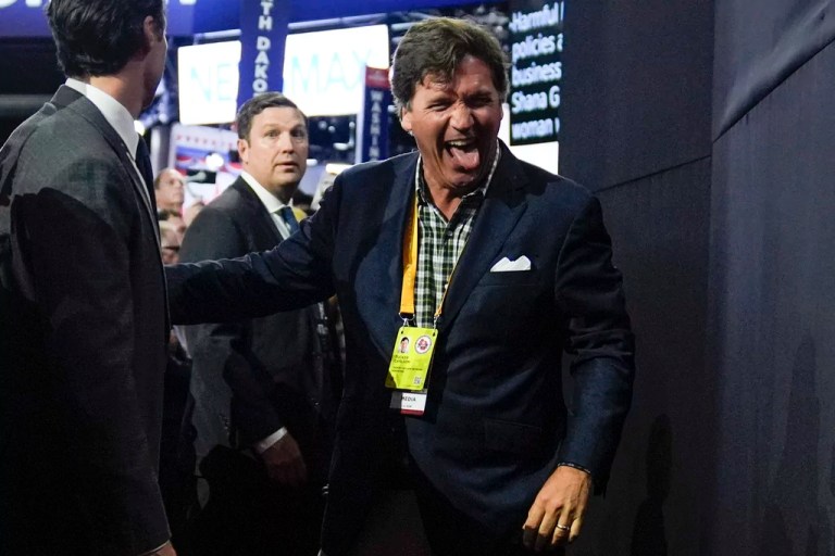 Tucker Carlson touts Trump’s leadership on RNC’s final night