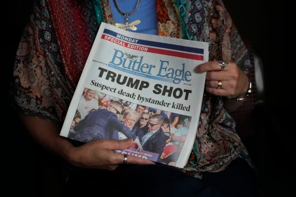 Trump responds to Secret Service director quitting with tale of taking ‘bullet for democracy’