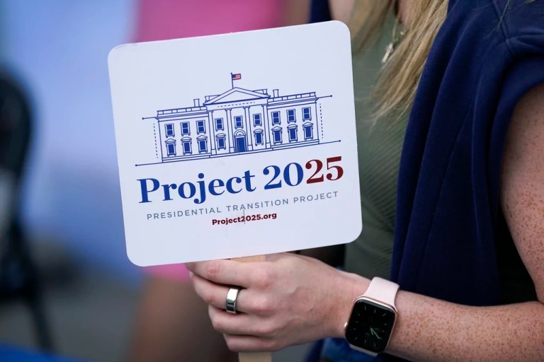 Trump distances himself from Project 2025 to Democrats’ dismay