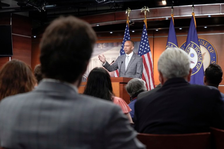 Democrats return to Capitol Hill for ‘vital week’ to decide Biden’s future