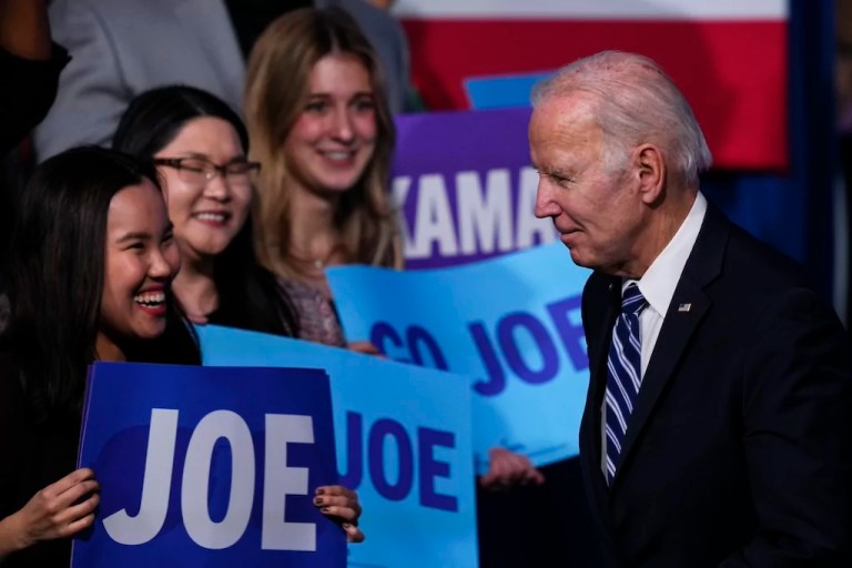Democrats press ground game advantage with huge investment in swing states