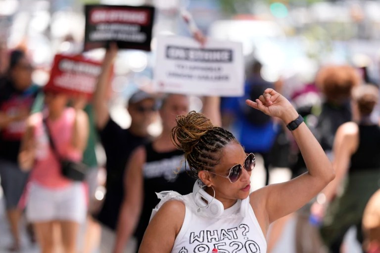 Biden cancels appearance at NEA conference after union’s staff announces strike