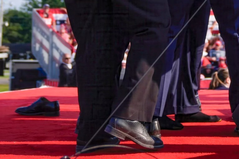Trump asked for shoes after Secret Service hit him ‘so hard’ they went flying