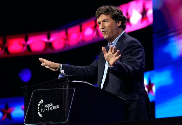 Tucker Carlson says stigma around backing Trump ‘disappearing fast’
