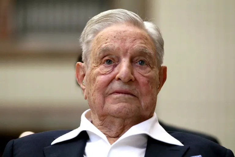 George Soros, founder and chairman of the Open Society Foundations, looks before the Joseph A. Schumpeter award ceremony in Vienna, Austria, June 21, 2019. Soros's Open Society Foundations announced a leadership change Monday, March 11, 2024, with its president Mark Malloch-Brown stepping down and a senior leader, Binaifer Nowrojee, appointed to the role.