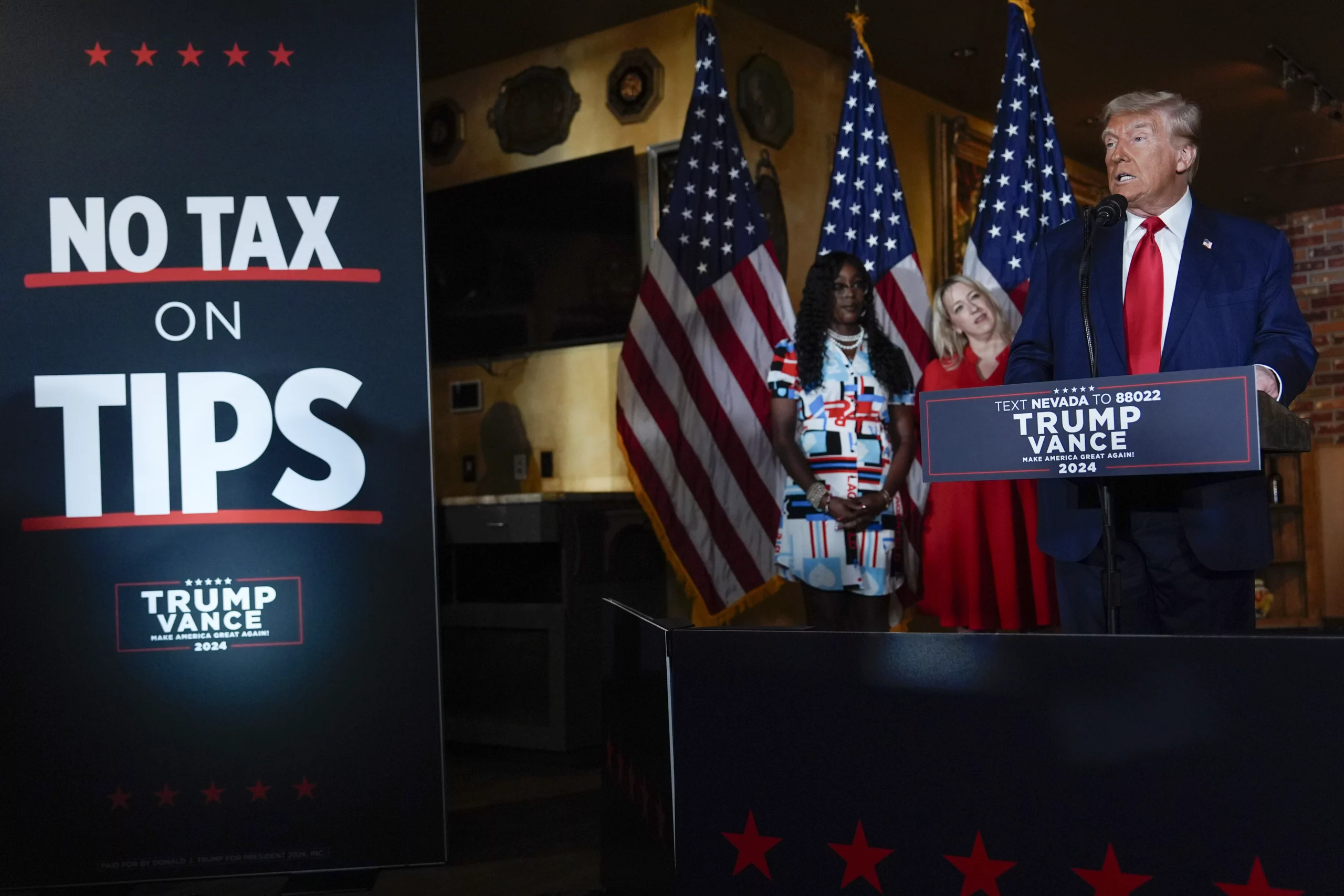 Trump accuses Harris of being ‘copycat’ on his tax on tips pledge