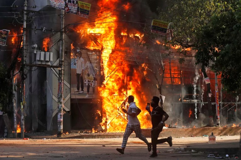Renewed anti-government protests leave nearly 100 dead, hundreds more injured in Bangladesh