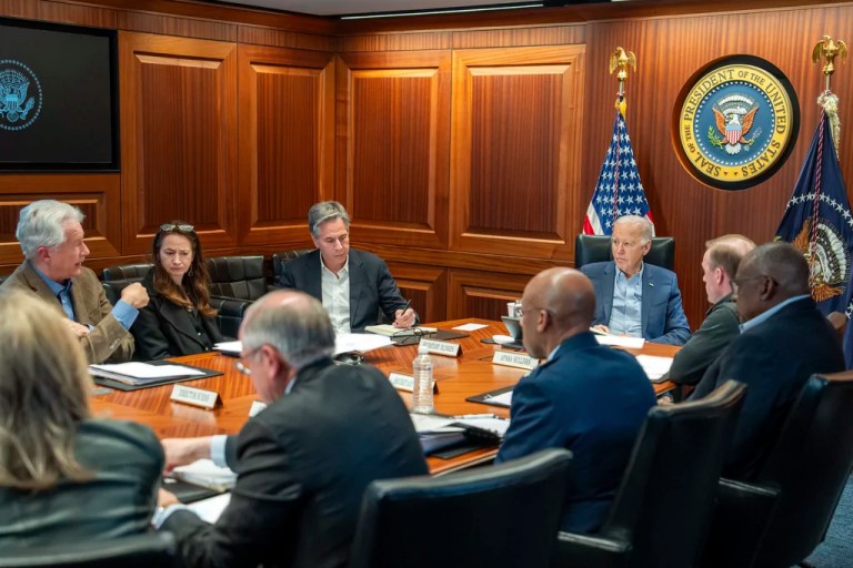 Biden will meet with national security team as Middle East tensions mount