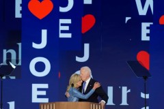 Biden catches strays from Obamas in dual speeches praising Harris