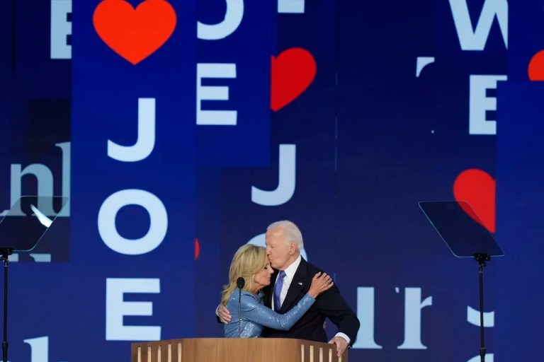 Biden catches strays from Obamas in dual speeches praising Harris