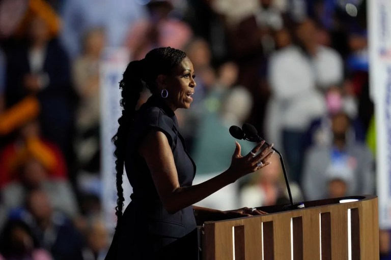 Michelle Obama champions ‘black jobs’ at DNC speech