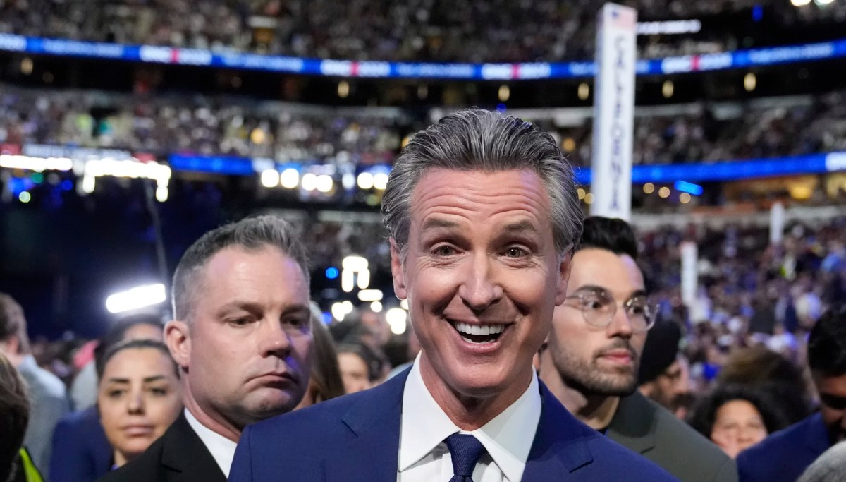 Newsom mocks process of Kamala Harris ascending past Biden on ...