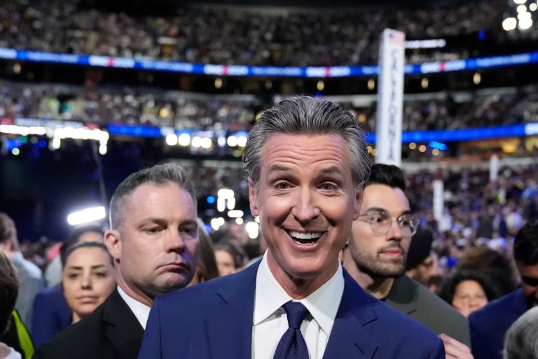 Newsom mocks process of Kamala Harris ascending past Biden on Democratic ticket