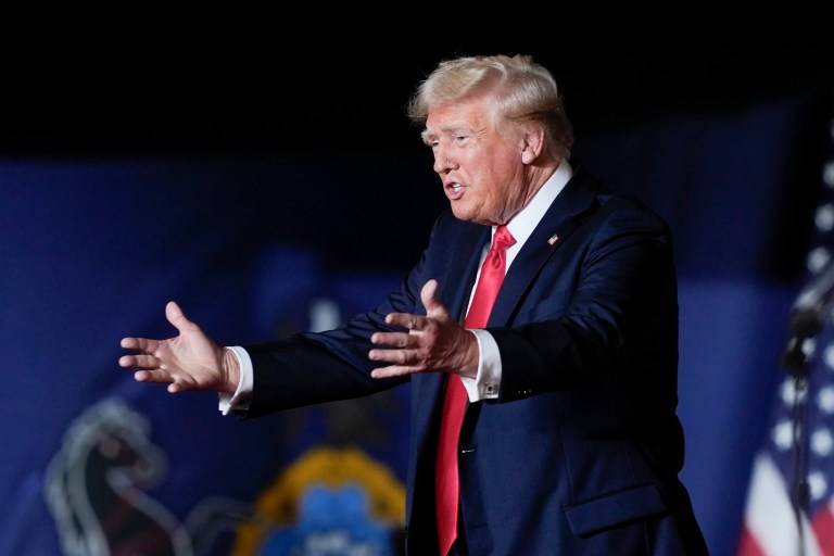 Race tightening, Harris up with minorities, Trump with white, rural voters