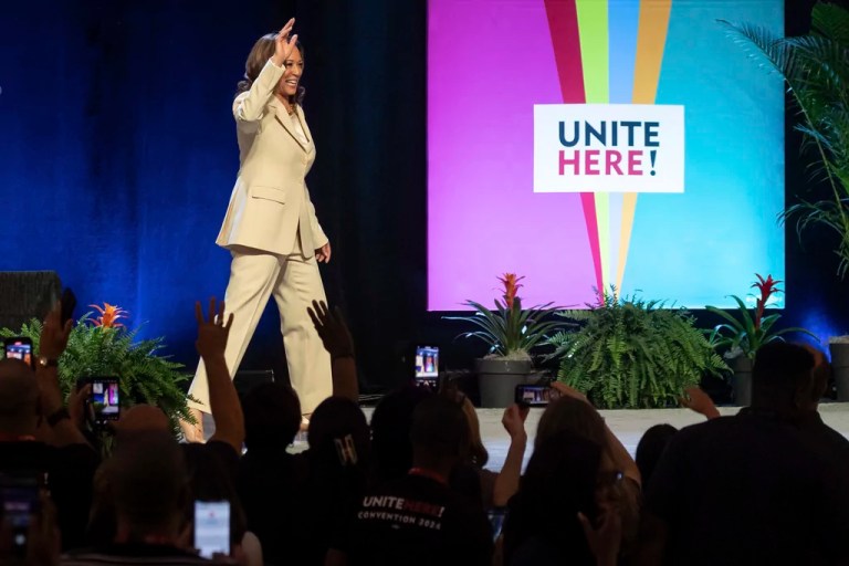 Major hospitality union gives Trump tax-free tip pledge cold shoulder, vows vast voter outreach for Harris