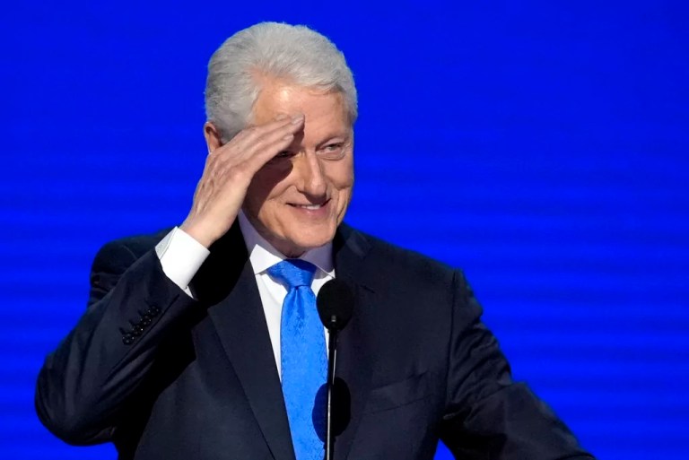 Bill Clinton jabs at Trump’s age and jokes about McDonald’s in DNC speech