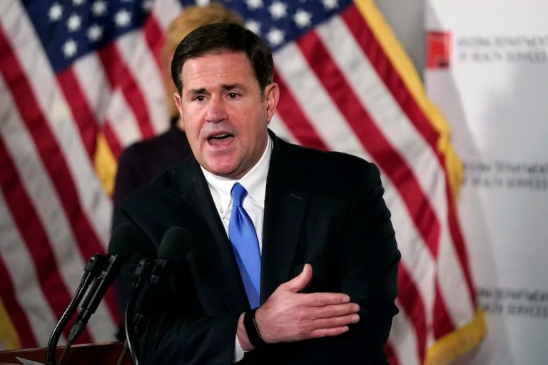 Doug Ducey comes back to Trump after defying him in 2020 and certifying election