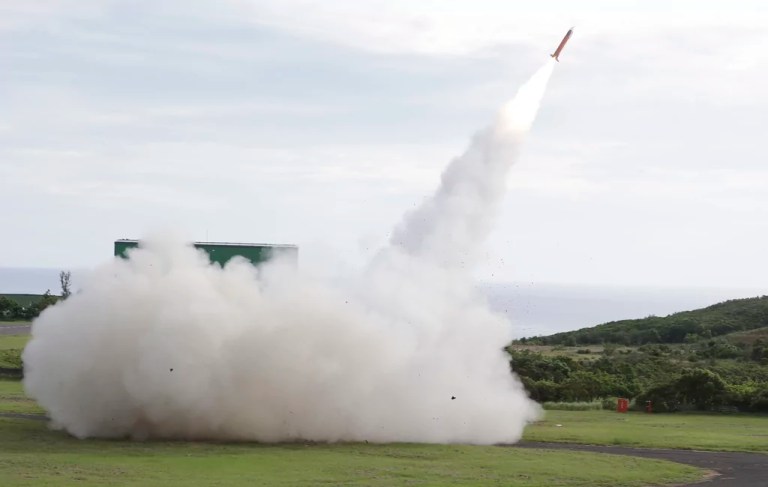 Taiwanese military conducts live-fire missile tests 