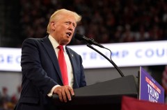 Trump shrugs off prospect of Shapiro helping Harris in November