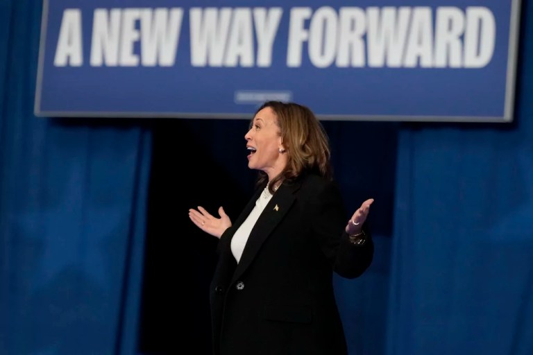 Harris sees positive favorability ratings for first time in three years