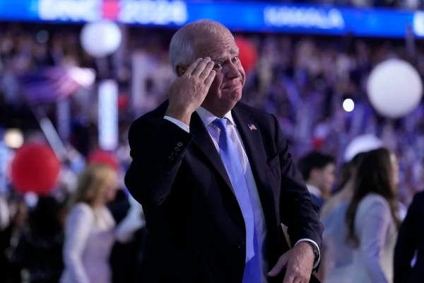 A joyless Walz to the podium