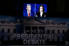 Trump flips script, asks Harris about support for third-trimester abortion