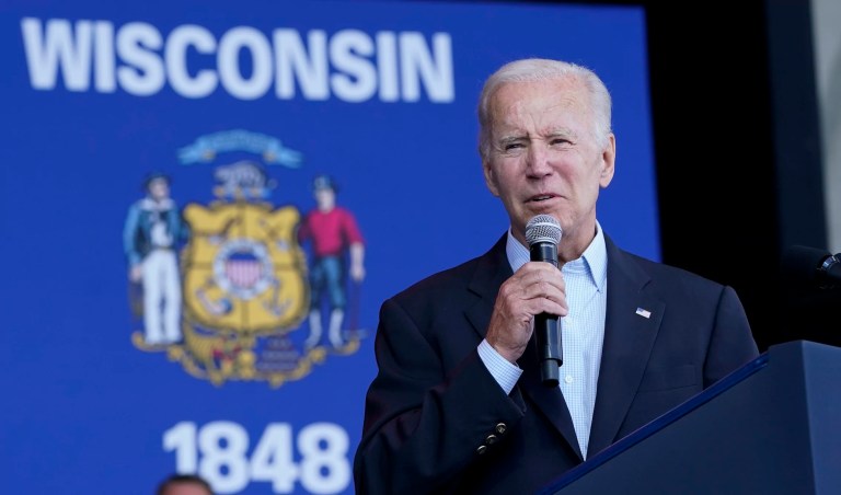 Democrats deploy Biden to help flip red district in Wisconsin