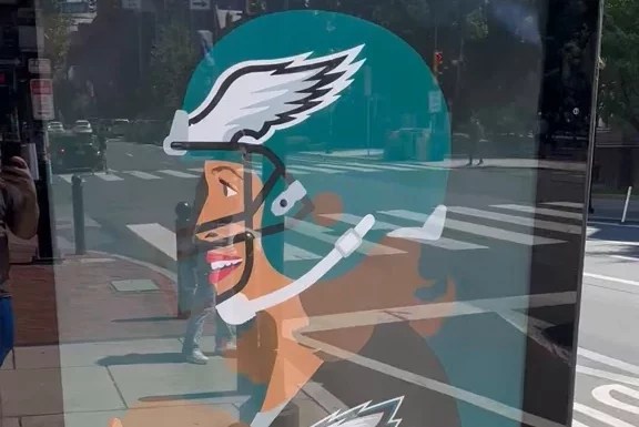 Philadelphia government doesn’t know how posters showing Eagles supporting Harris appeared