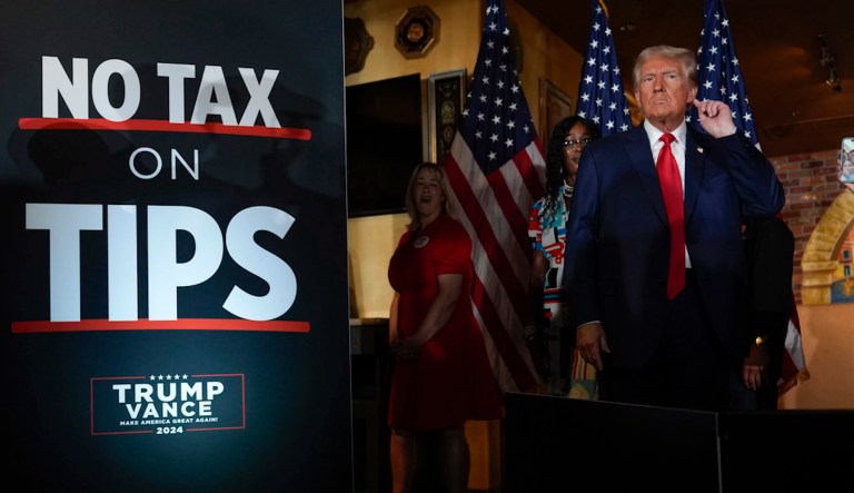 Trump turns to tax giveaways to counter Harris working-class pitch