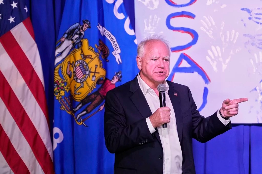 Walz will go to Pennsylvania after debate