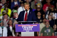 Trump claims ‘nobody’s fault’ for comedian’s ‘nasty jokes’ about Puerto Rico at rally