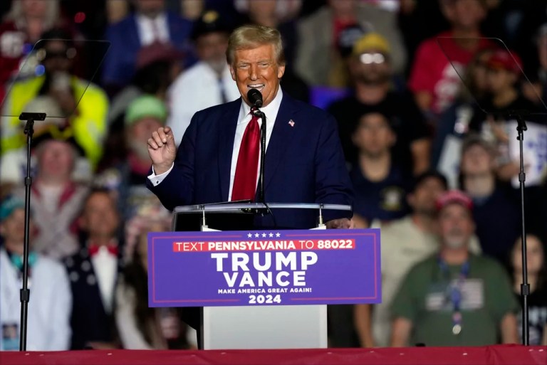 Trump claims ‘nobody’s fault’ for comedian’s ‘nasty jokes’ about Puerto Rico at rally