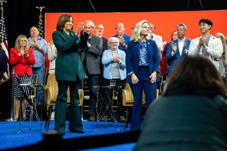 Harris hunts for GOP votes as Democrats fear her base support is eroding